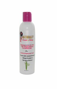 Rosemary Peppermint & Tea Tree Stimulating Conditioner  For LOCS & Natural Hair Infused with Bamboo Extract, Herbal Extracts, and Wheat Protein.