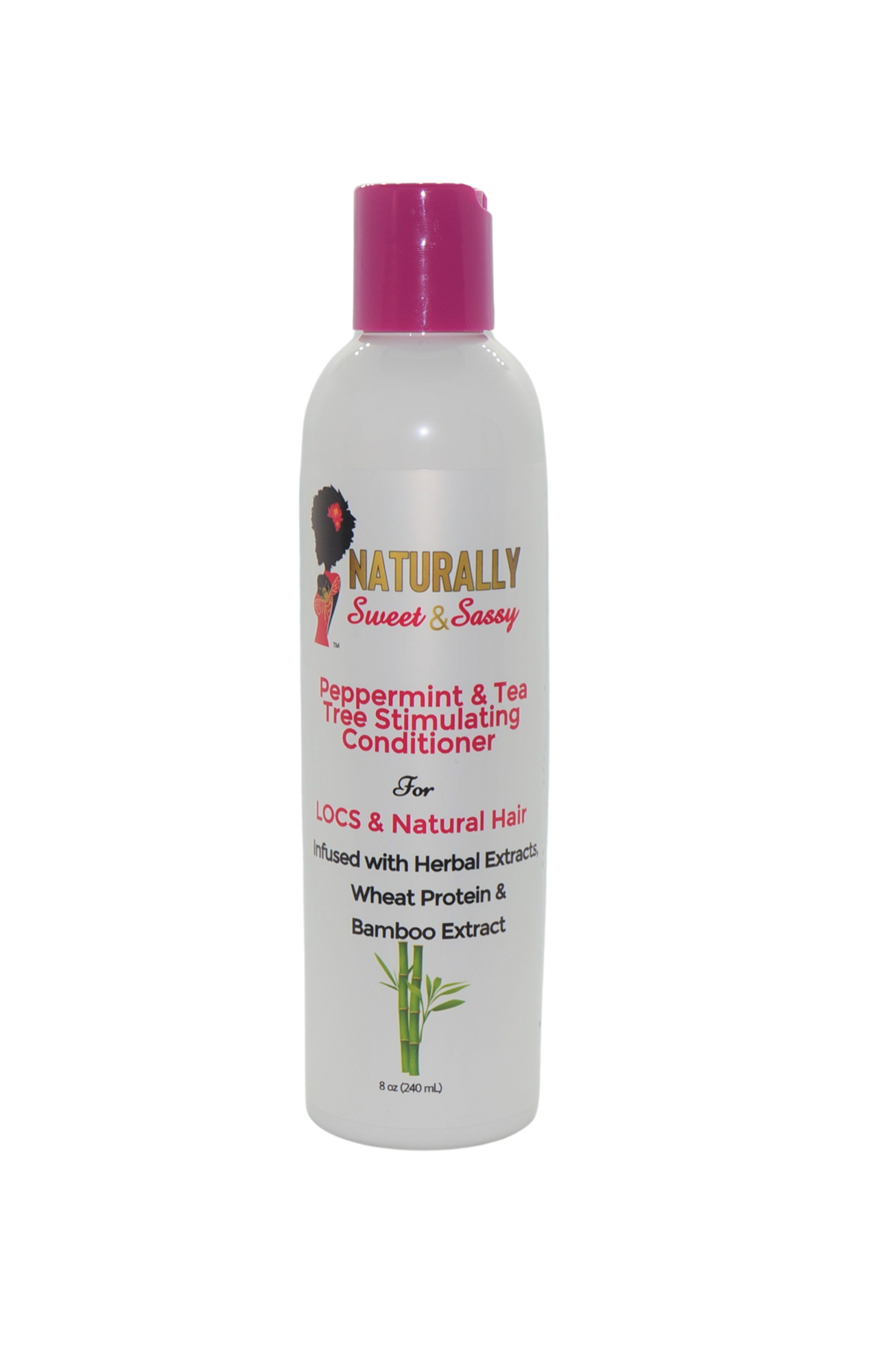 Rosemary Peppermint & Tea Tree Stimulating Conditioner  For LOCS & Natural Hair Infused with Bamboo Extract, Herbal Extracts, and Wheat Protein.