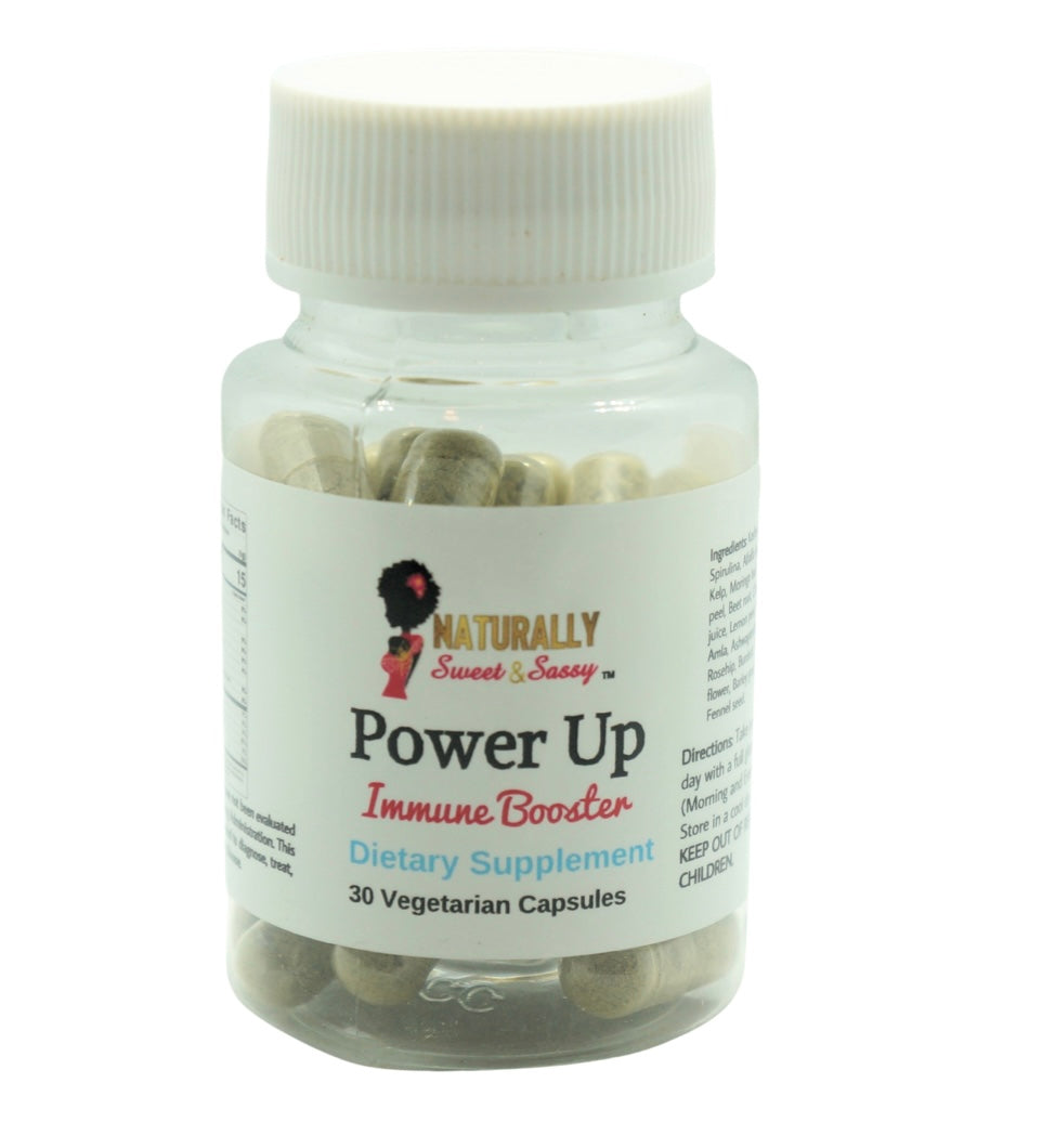 Customized-Please contact Naturally Sweet & Sassy to specify your needs before purchase. Power Up- Immune Booster Herbal Dietary Supplement